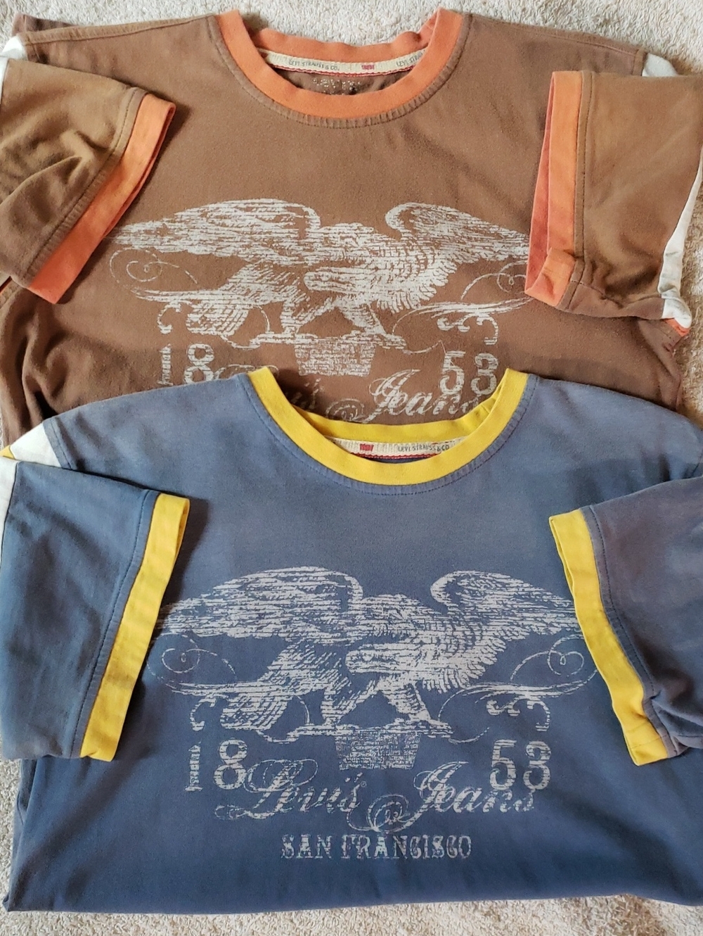 🔥4 For $20 - ☀️Sun Damaged - Levi's Kids Short Sleeve Tees in Blue and Brown